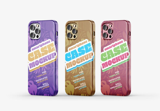 Mobile Phone Case Mockup for App UI and Mobile Design