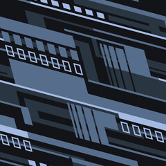 Obraz premium Striped geometric seamless pattern. Abstract modern sport grunge racing texture for vinyl wrap print. Vector background.