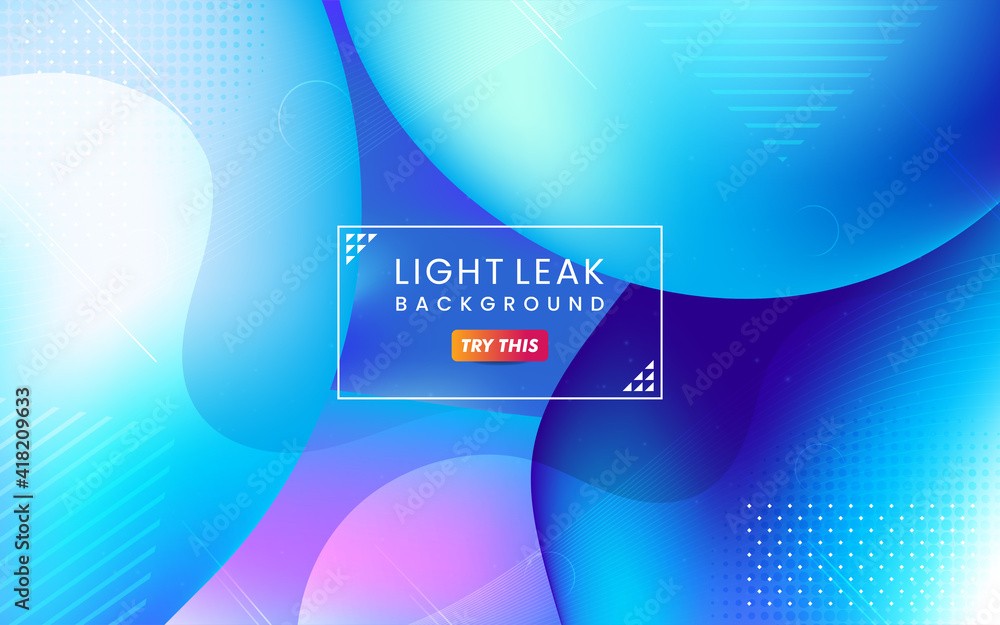 Poster abstract colorful light leak background. modern dynamic background usable for greeting card, banner,