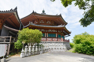 Fototapeta premium 壺阪寺 八角円堂 奈良県高取町