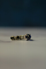 Conjunto de anillo y zarcillos turquesa