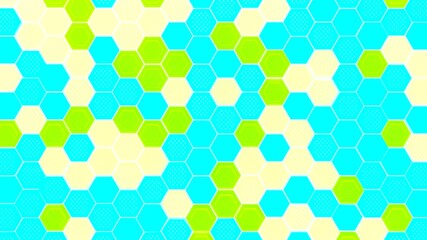 Fototapeta na wymiar Abstract multicolored hexagonal background. Embossed Hexagon, honeycomb Background, light and shadow. 3d render