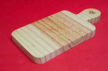 Wooden cutting board for cutting food