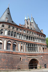 Fototapeta na wymiar Holsten Gate, Lübeck