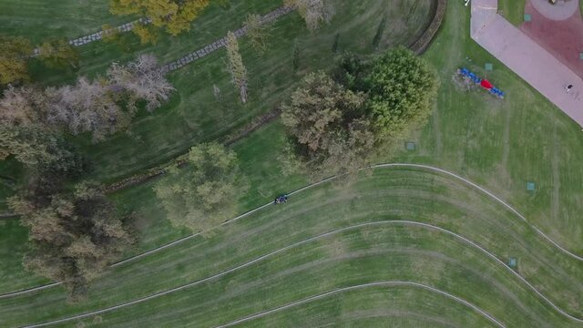 Aerial of a University in Aguascalientes Mexico. High quality UHD drone footage.