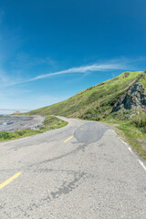 California, Humboldt County, Mattole Road on the Lost Coast