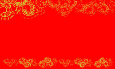 Obraz na płótnie Canvas artistic design abstract background in red with golden round ornament. Suitable for wedding invitations, events, covers, promotions. Cards, flyers, banners