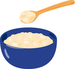 ボウルに入ったオートミール