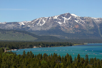 Lake Tahoe, near Stateline, Nevada and South Lake Tahoe, California.