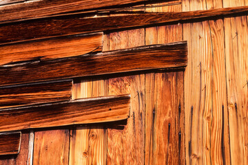 Wooden facade detail, Inyo Mine, Echo Canyon, California