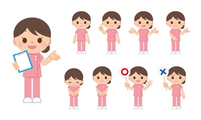 看護師 女性 セット