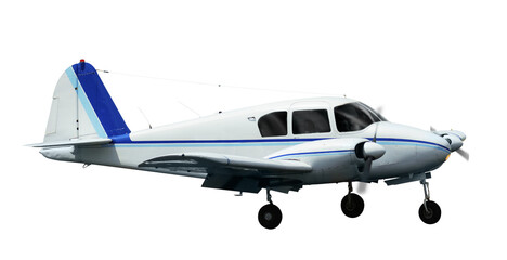 Fototapeta premium Picture of sports aeroplane isolated on a clean white background