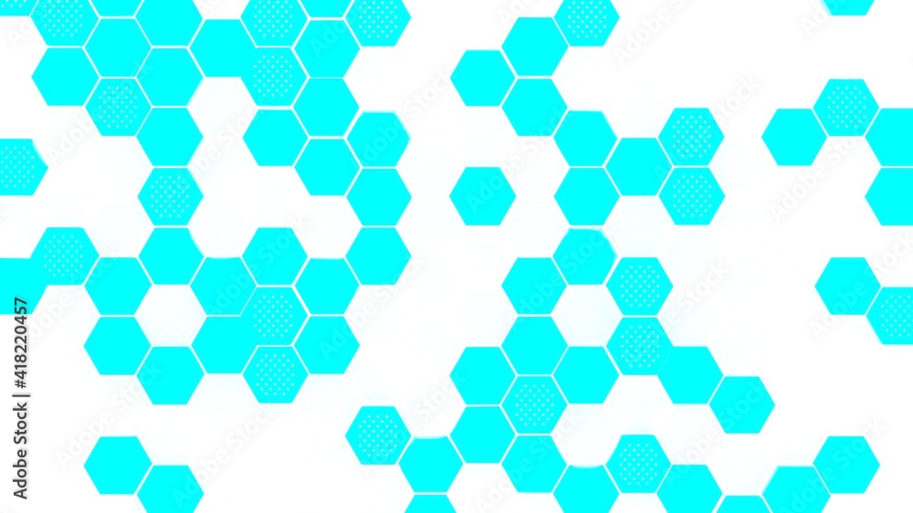 Poster abstract multicolored hexagonal background. embossed hexagon, honeycomb background, light and shadow