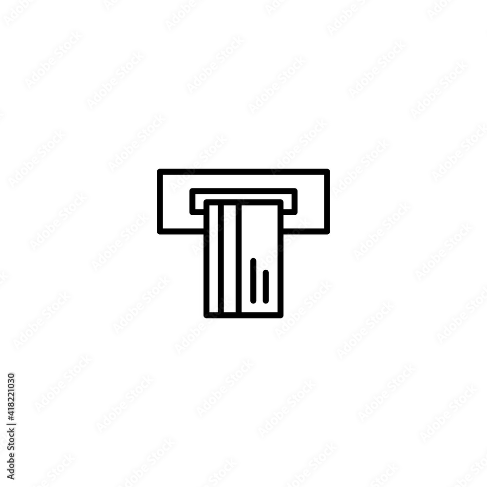 Poster atm icon vector for computer, web and mobile app