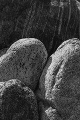 Hornblende granite rocks, California.