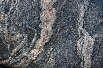 Hornblende granite rocks, California.