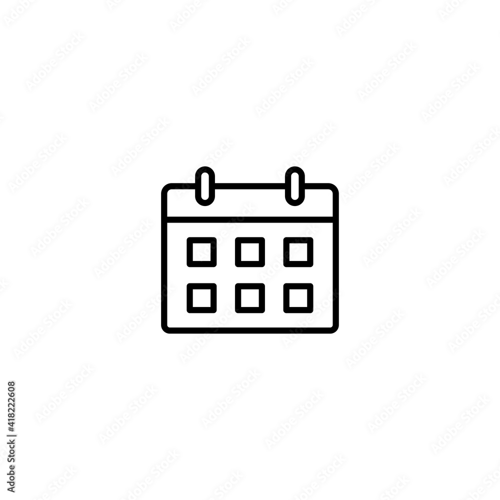 Poster calendar icon vector for web, computer and mobile app