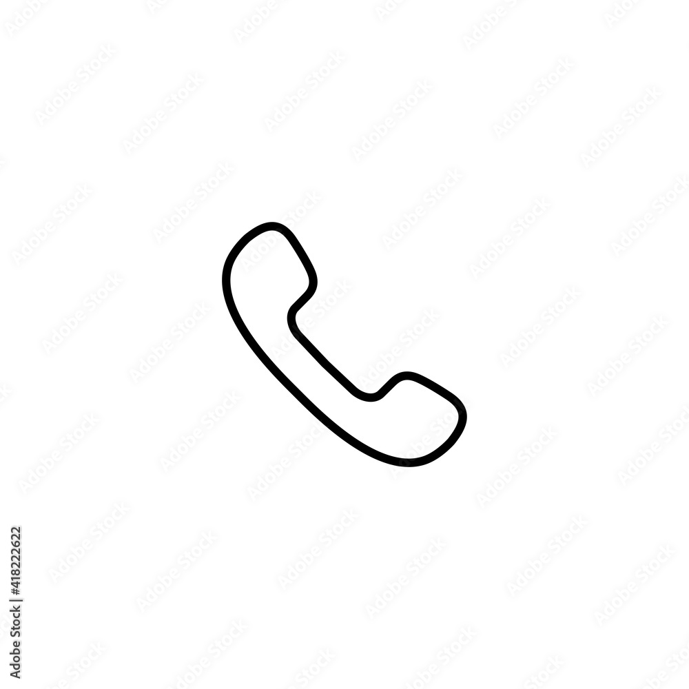 Aufkleber call icon vector for web, computer and mobile app