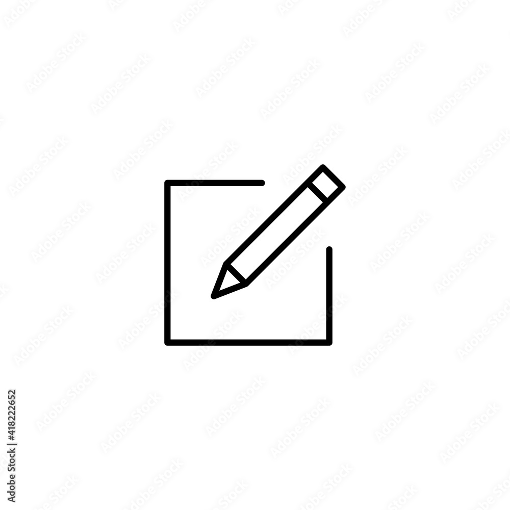 Poster edit icon vector for web, computer and mobile app