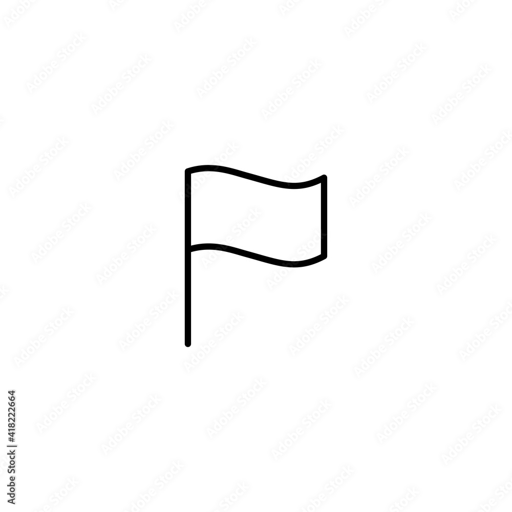 Poster flag icon vector for web, computer and mobile app