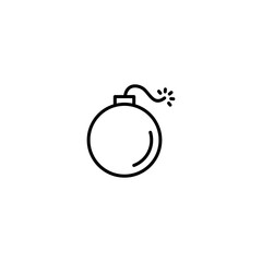 Bomb icon vector for web, computer and mobile app