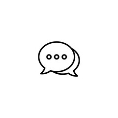 Chat icon vector for web, computer and mobile app