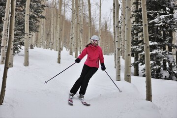 Women skier 