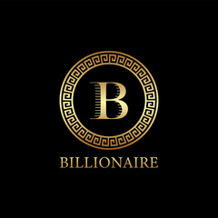 Letter billionairelogo icon design template elements