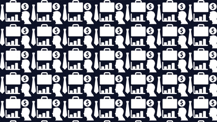 black and white pattern Businessman