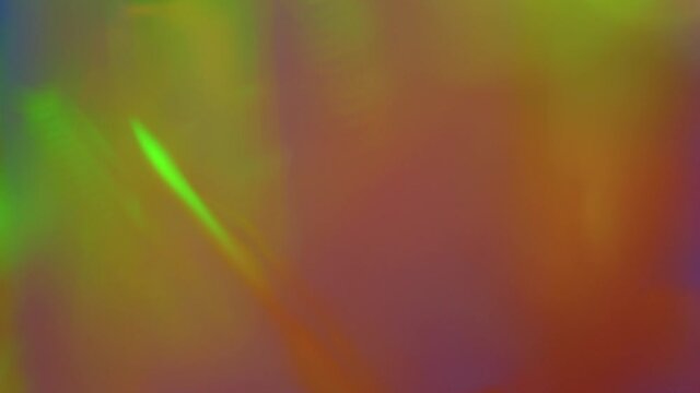 Neon purple and acid green abstract psychedelic retro background. Optical Crystal Prism Beams. Rainbow effect. Animation for light show