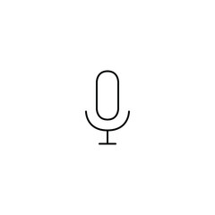 icon of a microphone on a white background