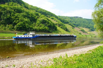 Barge On The River Moselle