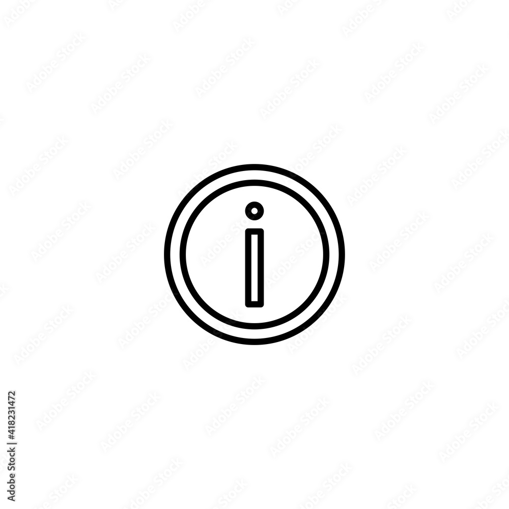Poster info icon vector for web, computer and mobile app