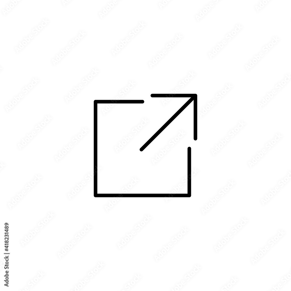 Poster link icon vector for web, computer and mobile app