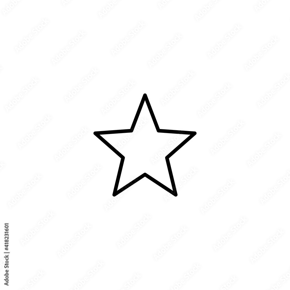 Aufkleber star icon vector for web, computer and mobile app