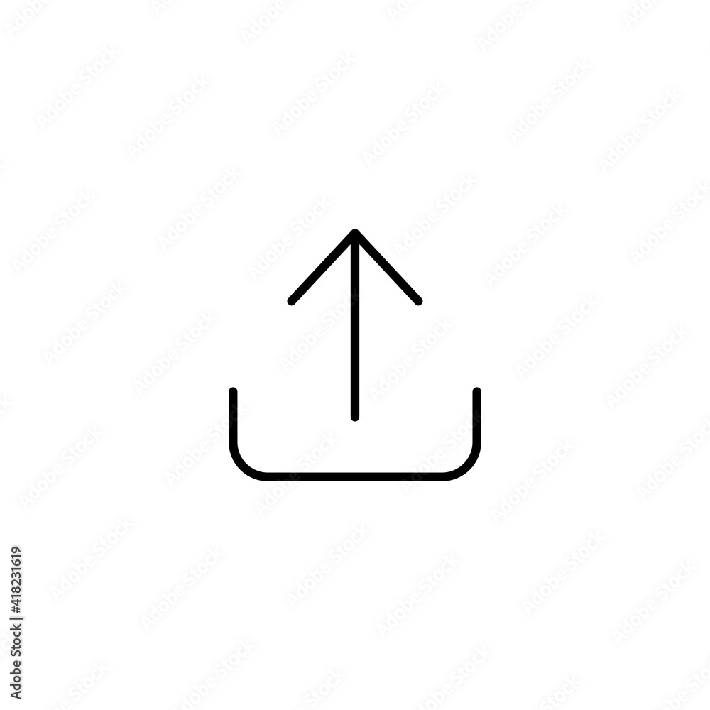 Poster upload icon vector for web, computer and mobile app