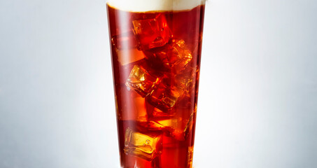 Milkshake ice black tea drink