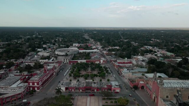 Bullring in Yucatan Mexico seen from the sky