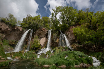 USA, Colorado. Rifle Falls, Rifle Falls State Park.