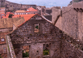 Obraz premium Landscape of medieval town in Dubrovnik Croatia