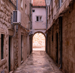 Landscape of medieval town in Dubrovnik Croatia