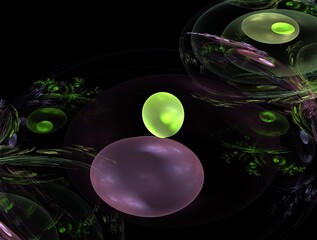 Imaginatory fractal background Image