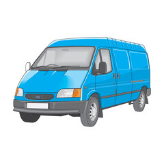 Van vector illustration isolated on a white background in EPS10