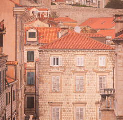 Landscape of medieval town in Dubrovnik Croatia