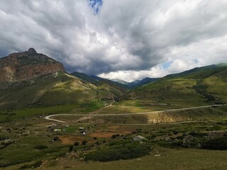 landscape with mountains