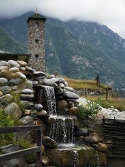 castle in the mountains