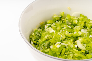 Chop pepper as a hors d 'oeuvres