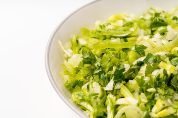 Chop pepper as a hors d 'oeuvres