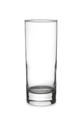 New clean empty glass isolated on white