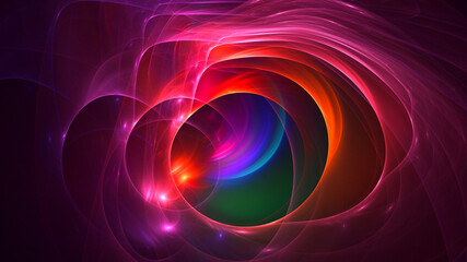 3D rendering abstract technology fractal background